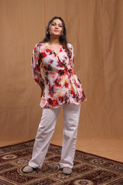 Zarah Kulfi Floral print Top