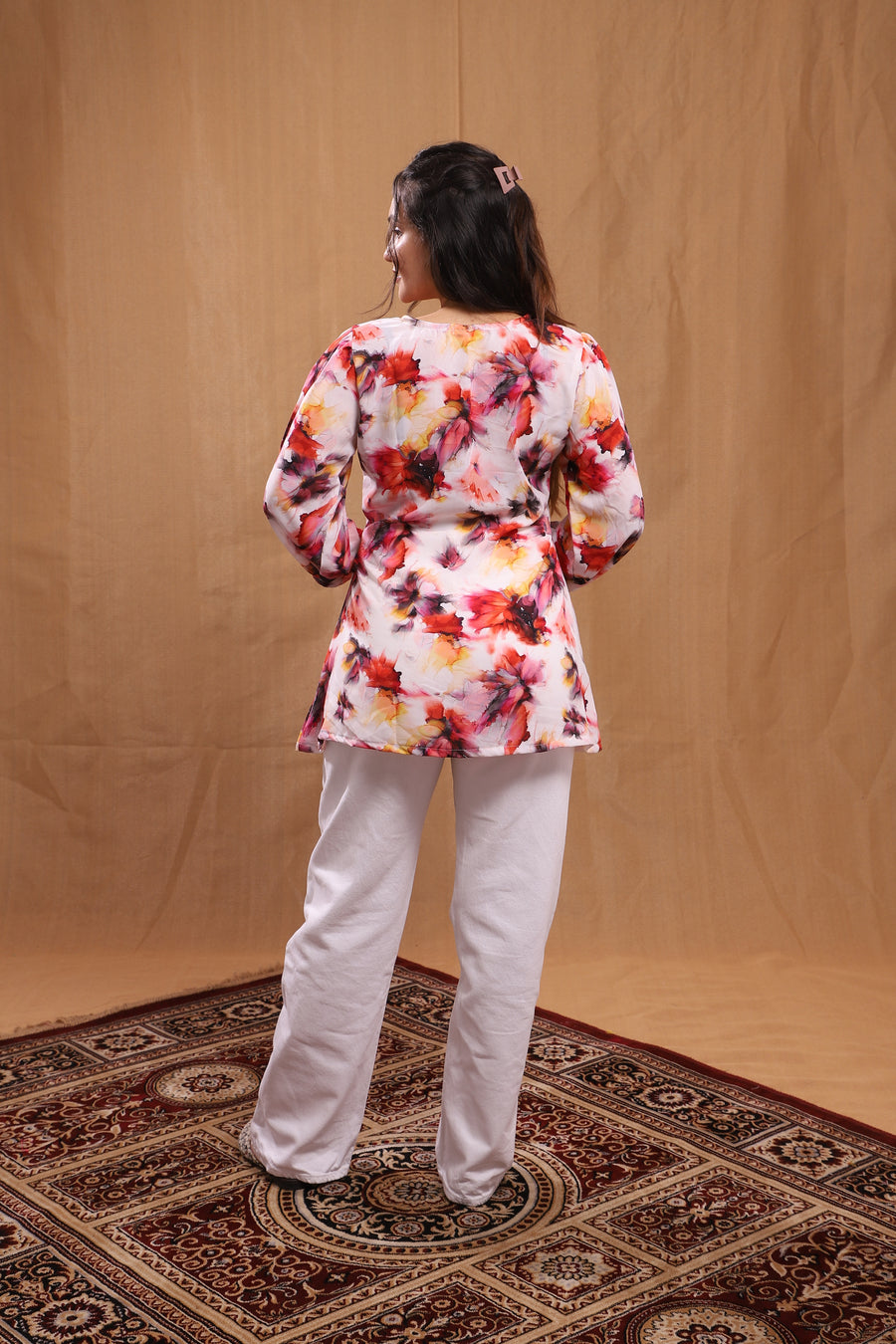 Zarah Kulfi Floral print Top