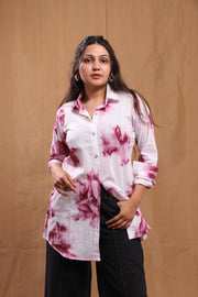 Shaaz Tie Dye Cotton Shirt