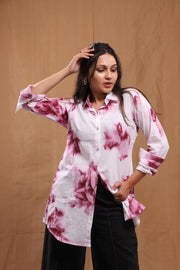 Shaaz Tie Dye Cotton Shirt