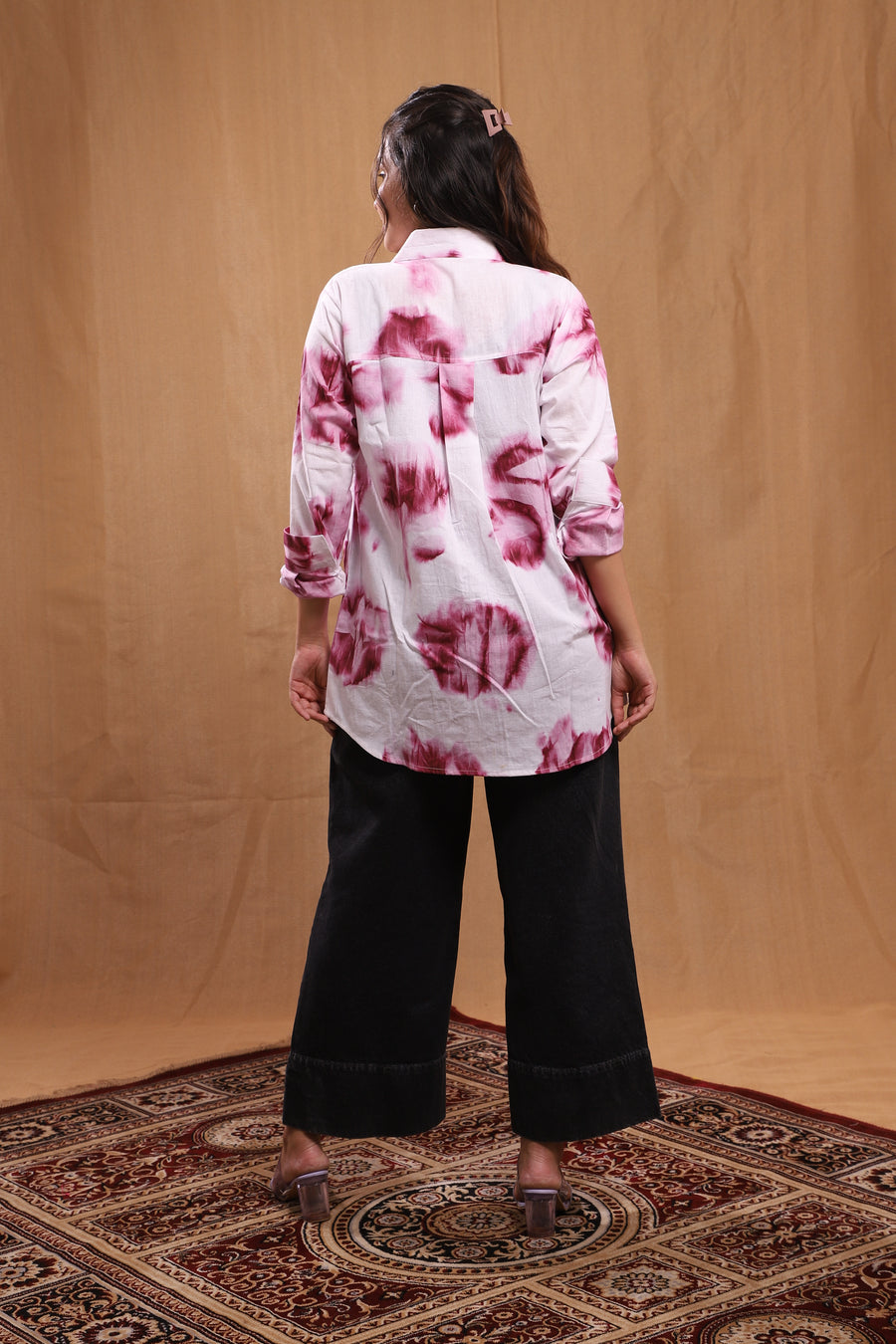 Shaaz Tie Dye Cotton Shirt