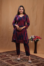 Aarohi Ikkat Cotton Kurta set