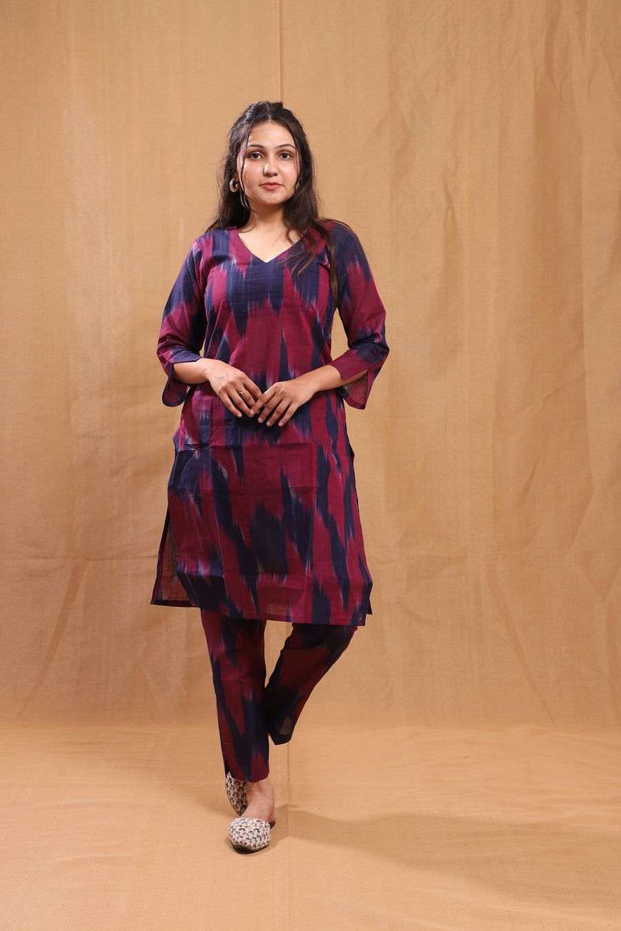 Aarohi Ikkat Cotton Kurta set