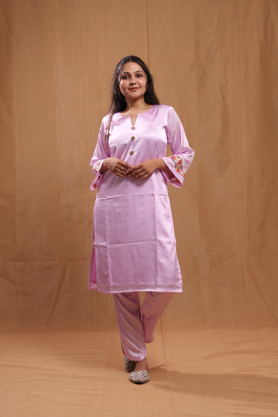 Kavya Dola Satin Kurta Set