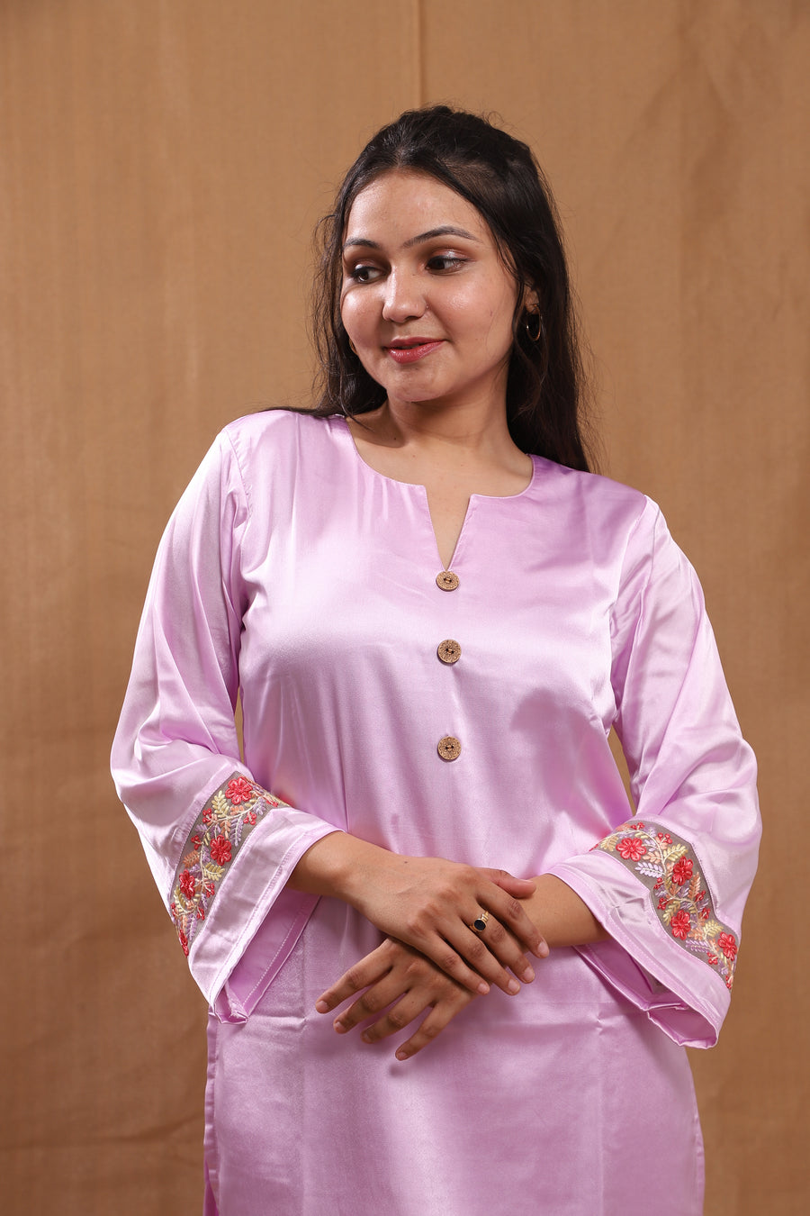 Kavya Dola Satin Kurta Set