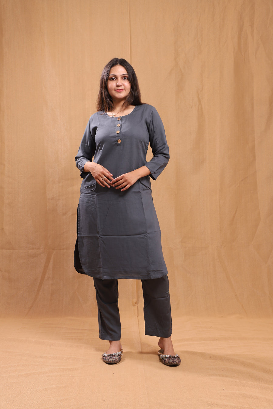 Aisha Rayon Kurta Co-ord Set