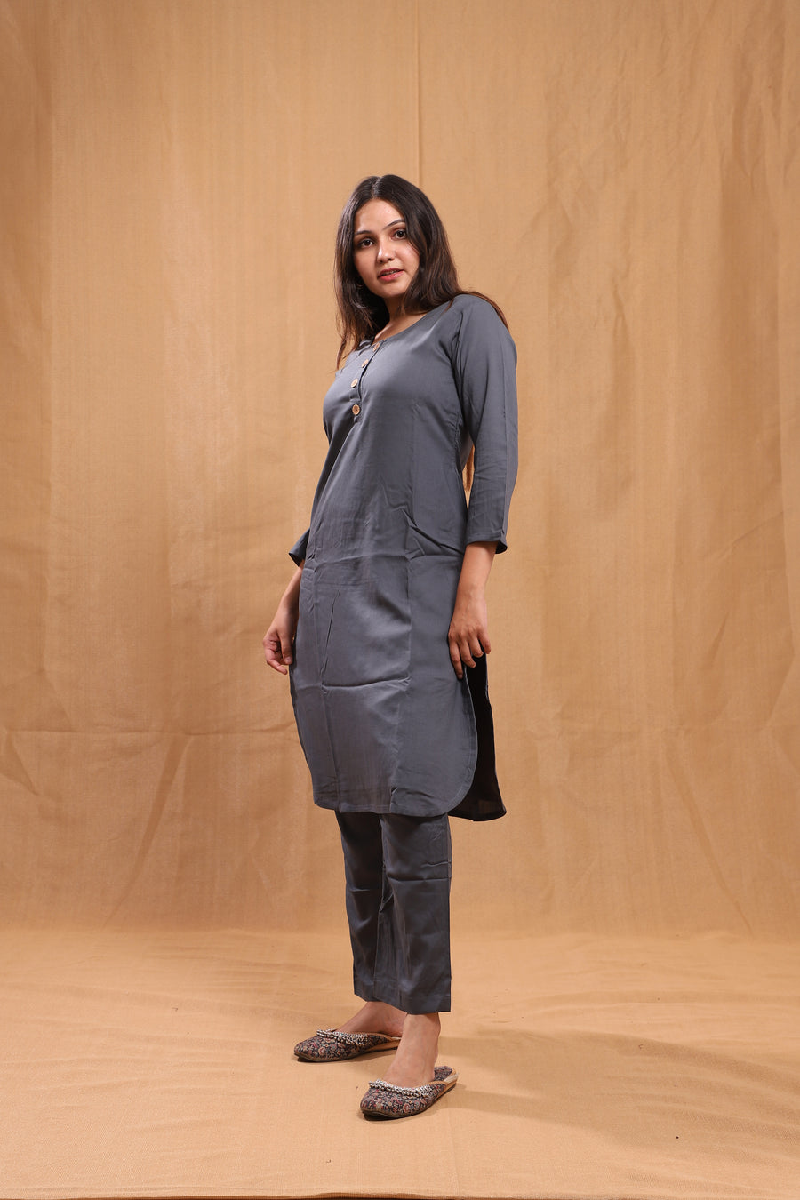 Aisha Rayon Kurta Co-ord Set