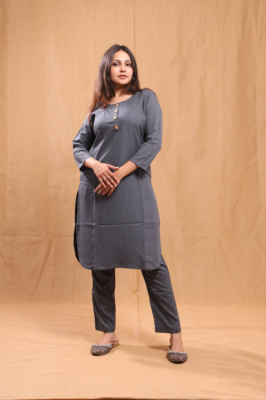 Aisha Rayon Kurta Co-ord Set