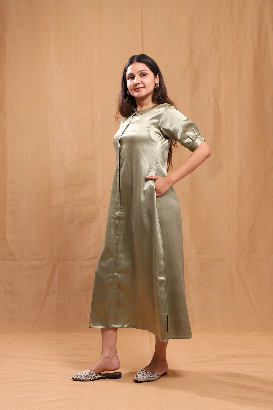 Tiya Silk Dress