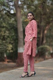 Anya Modal Chanderi Foil Print Kurta set