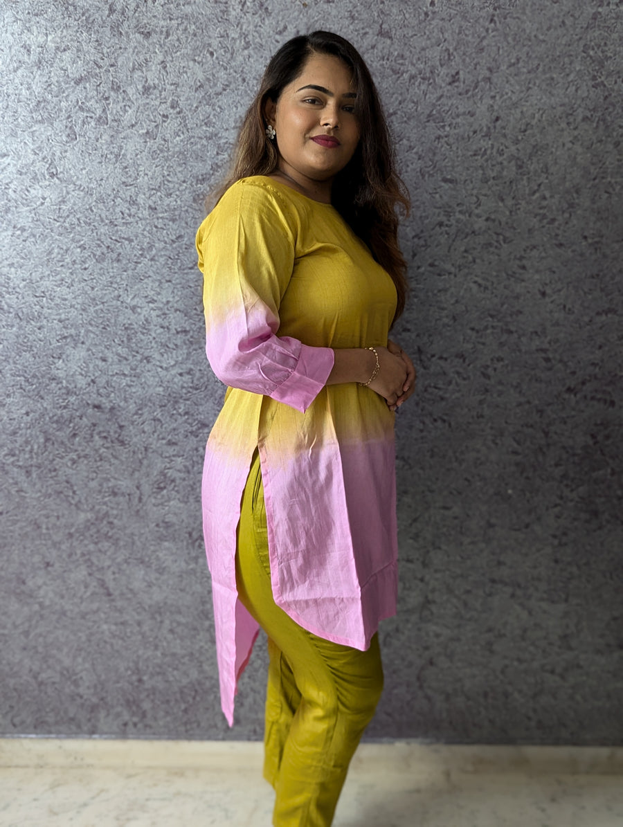 Mayra Ombre Silk Kurta Set