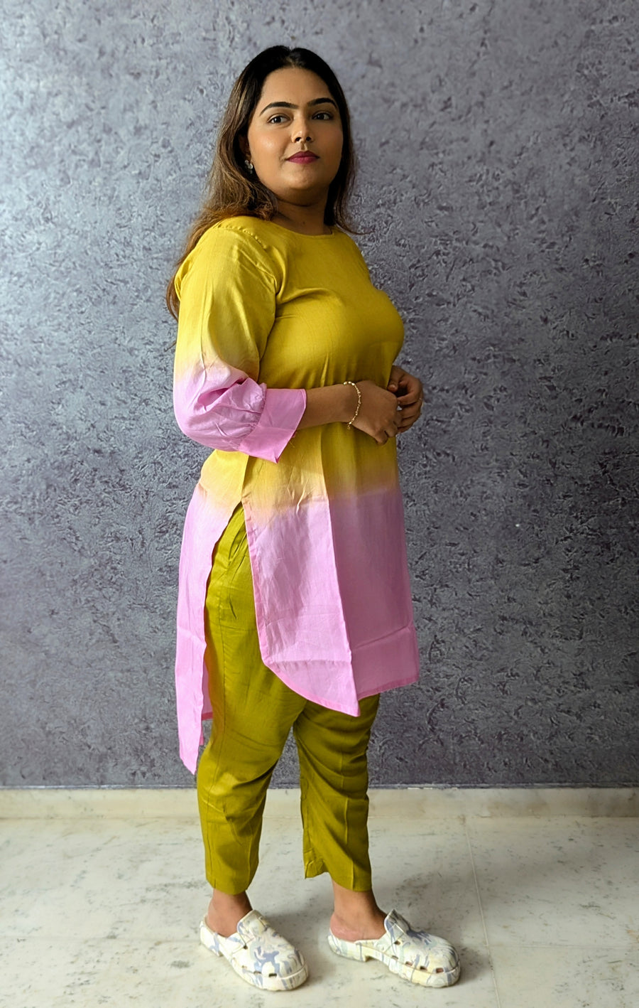 Mayra Ombre Silk Kurta Set