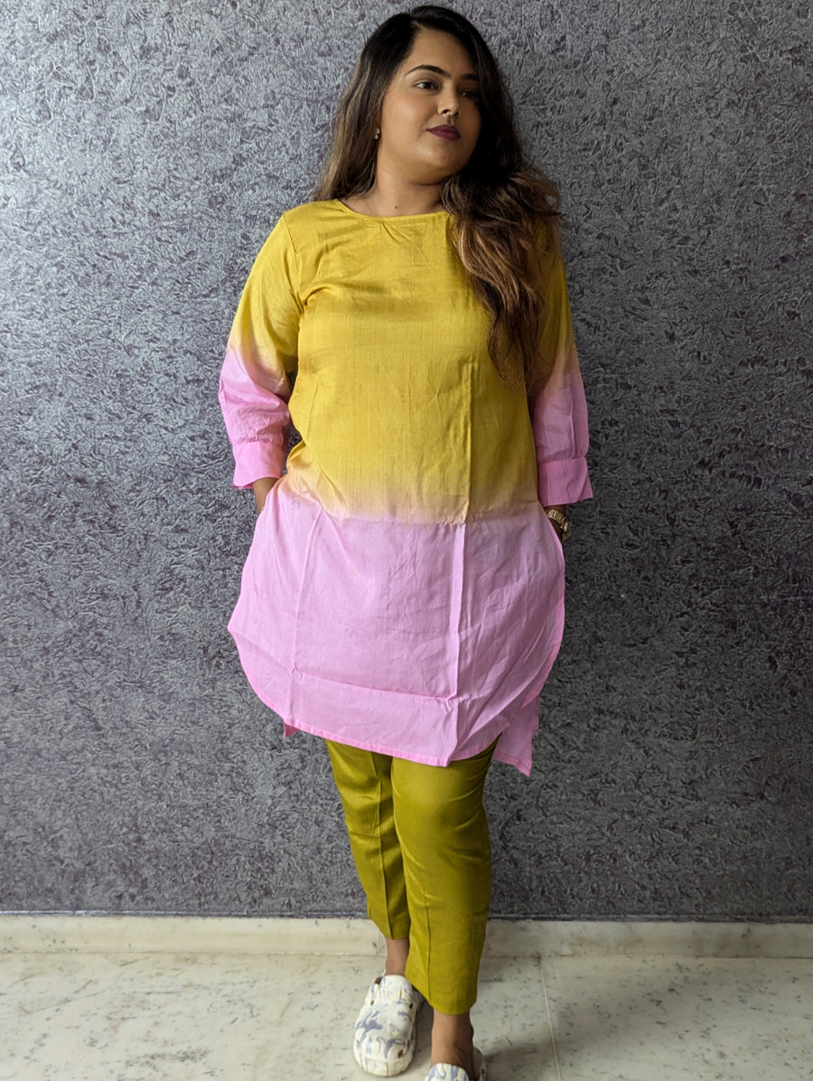 Mayra Ombre Silk Kurta Set